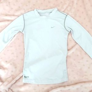White Nike shirt